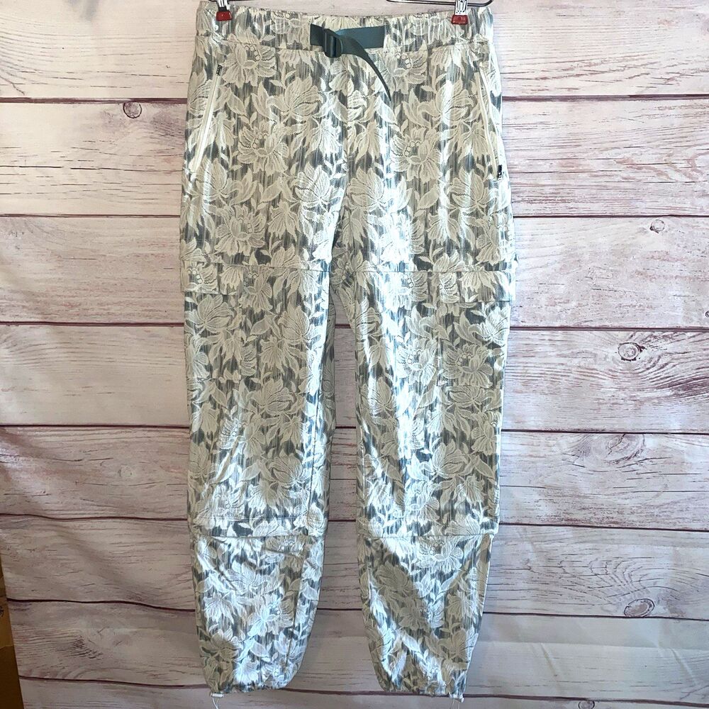 Athleta Trekkie Womens 8 Convertible Hike Pants Ethereal Bloom Floral Gray B27